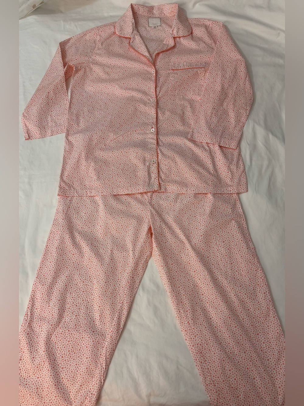 NWOT Three J NYC Josephine StarsCotton Pajama Set Size L
